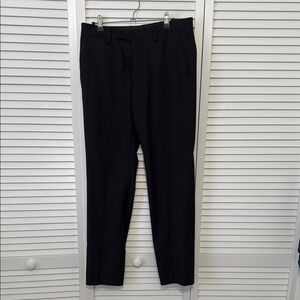 Louis Raphael Black Dress Pants Classic Formal Trousers